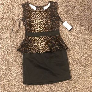 Cheetah print dress